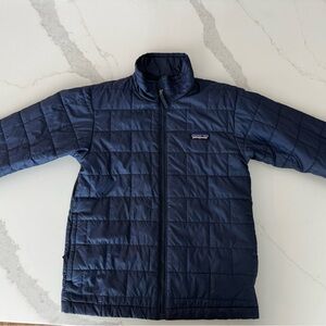 Patagonia Kids Quilted Navy Puffer Jacket